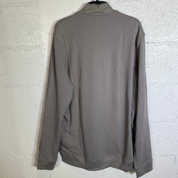 Alfani Men's Pique Knit Bomber Jacket, storm gray  XL $50 - Picture 3 of 4